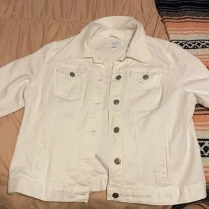 White jean jacket